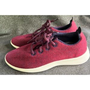 Allbirds Burgundy Wool Runners Shoes 8